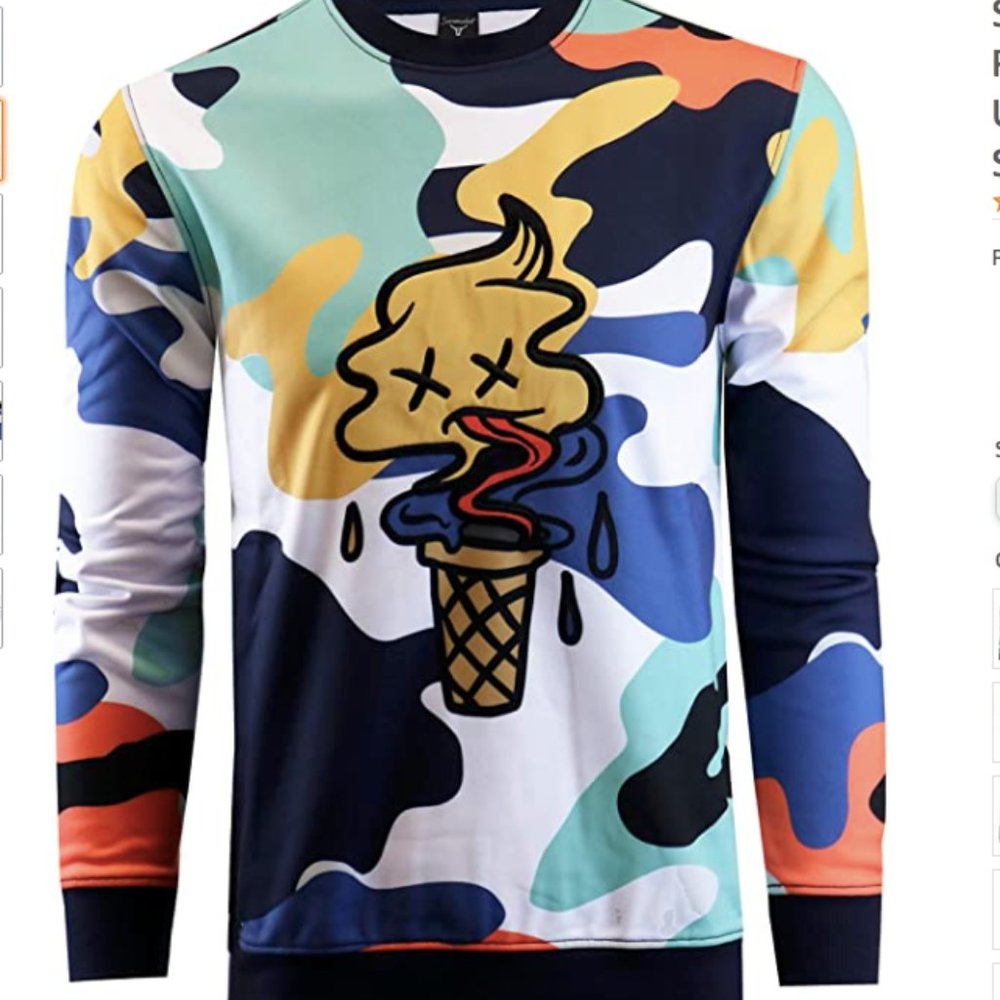 Mens Urban Hip Hop Premium Fleece - Pullover Active Street Fashion Sweatshirt